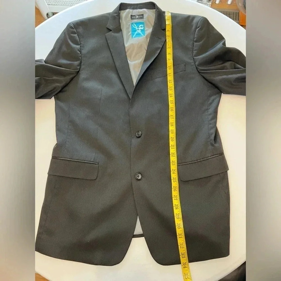 Marc Ecko Men 44L Gray 2-Button Blazer Jacket - Picture 9 of 9